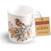 image:imageMaison d Hermine Coffee Mug with Handles Fine Bone China Mugs Pack of One Tea Cups for Hot Beverages Cappuccino Latte Home Restaurant Hotel Spring Summer Summer Floral  Cornflower 12 Ounce030  Whitish Shabby Chique  Winter Berries