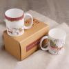 image:imageMaison d Hermine Coffee Mug with Handles Fine Bone China Mugs Pack of One Tea Cups for Hot Beverages Cappuccino Latte Home Restaurant Hotel Spring Summer Summer Floral  Cornflower 12 Ounce031  Christmas Tradition  Pack of 2