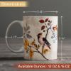 image:imageMaison d Hermine Coffee Mug with Handles Fine Bone China Mugs Pack of One Tea Cups for Hot Beverages Cappuccino Latte Home Restaurant Hotel Spring Summer Summer Floral  Cornflower 12 Ounce028  Equinoxe  Beige Sparrows