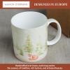 image:imageMaison d Hermine Coffee Mug with Handles Fine Bone China Mugs Pack of One Tea Cups for Hot Beverages Cappuccino Latte Home Restaurant Hotel Spring Summer Summer Floral  Cornflower 12 Ounce044  Winter Morning  Veluwezoom