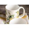 image:imageMaison d Hermine Coffee Mug with Handles Fine Bone China Mugs Pack of One Tea Cups for Hot Beverages Cappuccino Latte Home Restaurant Hotel Spring Summer Summer Floral  Cornflower 12 Ounce004  Limoncello  Pack of 2