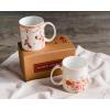 image:imageMaison d Hermine Coffee Mug with Handles Fine Bone China Mugs Pack of One Tea Cups for Hot Beverages Cappuccino Latte Home Restaurant Hotel Spring Summer Summer Floral  Cornflower 12 Ounce012  Ibiza  Beige  Pack of 2