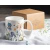 image:imageMaison d Hermine Coffee Mug with Handles Fine Bone China Mugs Pack of One Tea Cups for Hot Beverages Cappuccino Latte Home Restaurant Hotel Spring Summer Summer Floral  Cornflower 12 Ounce001  Fleurs De Mai  Floral