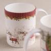 image:imageMaison d Hermine Coffee Mug with Handles Fine Bone China Mugs Pack of One Tea Cups for Hot Beverages Cappuccino Latte Home Restaurant Hotel Spring Summer Summer Floral  Cornflower 12 Ounce031  Christmas Tradition  Landscape