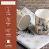 image:imageMaison d Hermine Coffee Mug with Handles Fine Bone China Mugs Pack of One Tea Cups for Hot Beverages Cappuccino Latte Home Restaurant Hotel Spring Summer Summer Floral  Cornflower 12 Ounce014  Deer In The Woods  Pack of 2