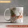 image:imageMaison d Hermine Coffee Mug with Handles Fine Bone China Mugs Pack of One Tea Cups for Hot Beverages Cappuccino Latte Home Restaurant Hotel Spring Summer Summer Floral  Cornflower 12 Ounce031  Christmas Tradition  Reindeer