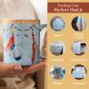 image:imageMaison d Hermine Coffee Mug with Handles Fine Bone China Mugs Pack of One Tea Cups for Hot Beverages Cappuccino Latte Home Restaurant Hotel Spring Summer Summer Floral  Cornflower 12 Ounce013  Ibiza  Blue  Festival
