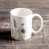 image:imageMaison d Hermine Coffee Mug with Handles Fine Bone China Mugs Pack of One Tea Cups for Hot Beverages Cappuccino Latte Home Restaurant Hotel Spring Summer Summer Floral  Cornflower 12 Ounce020  Ice Florals  Forsty Morning