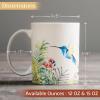 image:imageMaison d Hermine Coffee Mug with Handles Fine Bone China Mugs Pack of One Tea Cups for Hot Beverages Cappuccino Latte Home Restaurant Hotel Spring Summer Summer Floral  Cornflower 12 Ounce005  Tropiques  Pack of 2