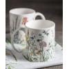 image:imageMaison d Hermine Coffee Mug with Handles Fine Bone China Mugs Pack of One Tea Cups for Hot Beverages Cappuccino Latte Home Restaurant Hotel Spring Summer Summer Floral  Cornflower 12 Ounce001  Fleurs De Mai  Pack of 2