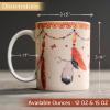 image:imageMaison d Hermine Coffee Mug with Handles Fine Bone China Mugs Pack of One Tea Cups for Hot Beverages Cappuccino Latte Home Restaurant Hotel Spring Summer Summer Floral  Cornflower 12 Ounce012  Ibiza  Beige  Feather