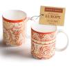 image:imageMaison d Hermine Coffee Mug with Handles Fine Bone China Mugs Pack of One Tea Cups for Hot Beverages Cappuccino Latte Home Restaurant Hotel Spring Summer Summer Floral  Cornflower 12 Ounce027  Palatial Paisley  Pack of 2