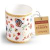 image:imageMaison d Hermine Coffee Mug with Handles Fine Bone China Mugs Pack of One Tea Cups for Hot Beverages Cappuccino Latte Home Restaurant Hotel Spring Summer Summer Floral  Cornflower 12 Ounce009  Happy Florals  Sweety Summer Morning