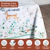 image:imageMaison d Hermine Table Cloth Rectangle Table 100 Cotton 70 x 140 Inches Fall Tablecloth Reusable Everyday Use for Thanksgiving Christmas Decorations Dining Farmhouse Party Snowy World