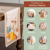 image:imageMaison d Hermine Table Runner 100 Cotton Double Layer Table Runners 72 inches Long for Thanksgiving Christmas Decorations Home Kitchen Dining Party Wedding Potiron 145 x 72