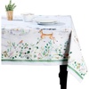 image:imageMaison d Hermine Table Cloth Rectangle Table 100 Cotton 70 x 140 Inches Fall Tablecloth Reusable Everyday Use for Thanksgiving Christmas Decorations Dining Farmhouse Party Snowy World
