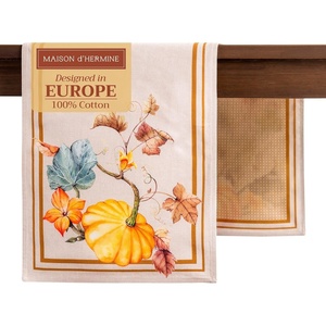 image:imageMaison d Hermine Table Runner 100 Cotton Double Layer Table Runners 72 inches Long for Thanksgiving Christmas Decorations Home Kitchen Dining Party Wedding Potiron 145 x 72
