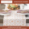 image:imageMaison d Hermine Table Runner 100 Cotton Double Layer Table Runners 72 inches Long for Thanksgiving Christmas Decorations Home Kitchen Dining Party Wedding Fair Isle 145 x 72