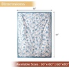 image:imageMaison d Hermine Throw Blanket for Couch Lightweight Soft Warm Breathable Cotton Throw Blankets for Bed Girls Boys Women Men Gifts Sofa Living Room Spring Summer Winter Mornings 50 X 60004  Bonobo  Blue