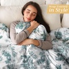 image:imageMaison d Hermine Throw Blanket for Couch Lightweight Soft Warm Breathable Cotton Throw Blankets for Bed Girls Boys Women Men Gifts Sofa Living Room Spring Summer Winter Mornings 50 X 60025  Trianon  Blue Surf