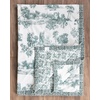 image:imageMaison d Hermine Throw Blanket for Couch Lightweight Soft Warm Breathable Cotton Throw Blankets for Bed Girls Boys Women Men Gifts Sofa Living Room Spring Summer Winter Mornings 50 X 60025  Trianon  Blue Surf