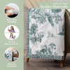 image:imageMaison d Hermine Throw Blanket for Couch Lightweight Soft Warm Breathable Cotton Throw Blankets for Bed Girls Boys Women Men Gifts Sofa Living Room Spring Summer Winter Mornings 50 X 60025  Trianon  Blue Surf