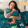 image:imageMaison d Hermine Throw Blanket for Couch Lightweight Soft Warm Breathable Cotton Throw Blankets for Bed Girls Boys Women Men Gifts Sofa Living Room Spring Summer Winter Mornings 50 X 60020  Hygge Christmas