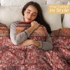image:imageMaison d Hermine Throw Blanket for Couch Lightweight Soft Warm Breathable Cotton Throw Blankets for Bed Girls Boys Women Men Gifts Sofa Living Room Spring Summer Winter Mornings 50 X 60005  Surya  Barn Red