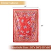 image:imageMaison d Hermine Throw Blanket for Couch Lightweight Soft Warm Breathable Cotton Throw Blankets for Bed Girls Boys Women Men Gifts Sofa Living Room Spring Summer Winter Mornings 50 X 60015  Happy Florals  Red