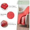 image:imageMaison d Hermine Throw Blanket for Couch Lightweight Soft Warm Breathable Cotton Throw Blankets for Bed Girls Boys Women Men Gifts Sofa Living Room Spring Summer Winter Mornings 50 X 60015  Happy Florals  Red