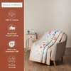 image:imageMaison d Hermine Throw Blanket for Couch Lightweight Soft Warm Breathable Cotton Throw Blankets for Bed Girls Boys Women Men Gifts Sofa Living Room Spring Summer Winter Mornings 50 X 60038  Summer Whisper