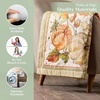image:imageMaison d Hermine Throw Blanket for Couch Lightweight Soft Warm Breathable Cotton Throw Blankets for Bed Girls Boys Women Men Gifts Sofa Living Room Spring Summer Winter Mornings 50 X 60018  Pumpkin Passion