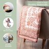 image:imageMaison d Hermine Throw Blanket for Couch Lightweight Soft Warm Breathable Cotton Throw Blankets for Bed Girls Boys Women Men Gifts Sofa Living Room Spring Summer Winter Mornings 50 X 60007  Cachemire