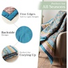 image:imageMaison d Hermine Throw Blanket for Couch Lightweight Soft Warm Breathable Cotton Throw Blankets for Bed Girls Boys Women Men Gifts Sofa Living Room Spring Summer Winter Mornings 50 X 60009  Kerala  Blue