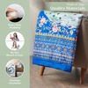 image:imageMaison d Hermine Throw Blanket for Couch Lightweight Soft Warm Breathable Cotton Throw Blankets for Bed Girls Boys Women Men Gifts Sofa Living Room Spring Summer Winter Mornings 50 X 60035  Secret Garden  Peacock