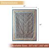 image:imageMaison d Hermine Throw Blanket for Couch Lightweight Soft Warm Breathable Cotton Throw Blankets for Bed Girls Boys Women Men Gifts Sofa Living Room Spring Summer Winter Mornings 50 X 60009  Kerala  Blue