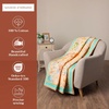 image:imageMaison d Hermine Throw Blanket for Couch Lightweight Soft Warm Breathable Cotton Throw Blankets for Bed Girls Boys Women Men Gifts Sofa Living Room Spring Summer Winter Mornings 50 X 60040  Luxury Loft  Peach