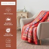 image:imageMaison d Hermine Throw Blanket for Couch Lightweight Soft Warm Breathable Cotton Throw Blankets for Bed Girls Boys Women Men Gifts Sofa Living Room Spring Summer Winter Mornings 50 X 60015  Happy Florals  Red