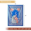 image:imageMaison d Hermine Throw Blanket for Couch Lightweight Soft Warm Breathable Cotton Throw Blankets for Bed Girls Boys Women Men Gifts Sofa Living Room Spring Summer Winter Mornings 50 X 60035  Secret Garden  Peacock