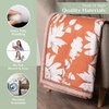 image:imageMaison d Hermine Throw Blanket for Couch Lightweight Soft Warm Breathable Cotton Throw Blankets for Bed Girls Boys Women Men Gifts Sofa Living Room Spring Summer Winter Mornings 50 X 60032  Pretty Autumn  Langoustino