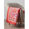 image:imageMaison d Hermine Throw Blanket for Couch Lightweight Soft Warm Breathable Cotton Throw Blankets for Bed Girls Boys Women Men Gifts Sofa Living Room Spring Summer Winter Mornings 50 X 60015  Happy Florals  Red