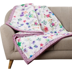 image:imageMaison d Hermine Throw Blanket for Couch Lightweight Soft Warm Breathable Cotton Throw Blankets for Bed Girls Boys Women Men Gifts Sofa Living Room Spring Summer Winter Mornings 50 X 60041  Chardon