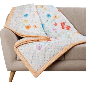 image:imageMaison d Hermine Throw Blanket for Couch Lightweight Soft Warm Breathable Cotton Throw Blankets for Bed Girls Boys Women Men Gifts Sofa Living Room Spring Summer Winter Mornings 50 X 60038  Summer Whisper