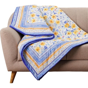 image:imageMaison d Hermine Throw Blanket for Couch Lightweight Soft Warm Breathable Cotton Throw Blankets for Bed Girls Boys Women Men Gifts Sofa Living Room Spring Summer Winter Mornings 50 X 60044  Girassol