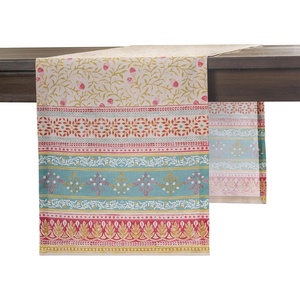 image:imageMaison dHermine Table Runner 100 Cotton Single Layer Table Runners 108 inches Long Decorative for Home Kitchen Dining Party Baby Shower Wedding Bridal Shower Carpo 1450 x 108