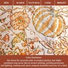 image:imageMaison d Hermine 100 Cotton Oven Mitt amp Pot Holder Set 75x13 amp 8x8 Heat Resistant BBQ Cooking Gloves with Loop Baking Grilling Kitchen Handling Hot Pans Pumpkin Spice