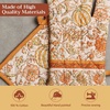 image:imageMaison d Hermine 100 Cotton Oven Mitt amp Pot Holder Set 75x13 amp 8x8 Heat Resistant BBQ Cooking Gloves with Loop Baking Grilling Kitchen Handling Hot Pans Pumpkin Spice