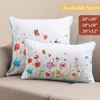 image:imageMaison d Hermine Decorative Pillow Covers 12 x 20 inch Rectangle 100 Cotton Throw Pillow Covers with Invisible Zipper for Living Room Couch Chair Sofas Spring Summer Summer Whisper