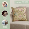 image:imageMaison d Hermine Decorative Pillow Covers 20 x 20 inch Square 100 Cotton Throw Pillow Covers with Invisible Zipper for Living Room Couch Chair Sofas Spring Summer Artisan Love  Somerset