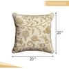 image:imageMaison d Hermine Decorative Pillow Covers 20 x 20 inch Square 100 Cotton Throw Pillow Covers with Invisible Zipper for Living Room Couch Chair Sofas Spring Summer Artisan Love  Cream